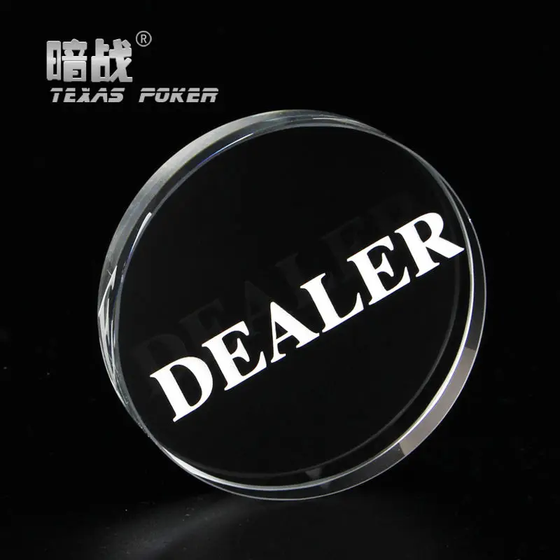 2pcs/lot Crystal Button With One Side Engrave Letter DEALER Pressing Poker Cards Guard Poker Dealer Button
2pcs/lot Crystal Button With One Side Engrave Letter DEALER Pressing Poker Cards Guard Poker Dealer Button