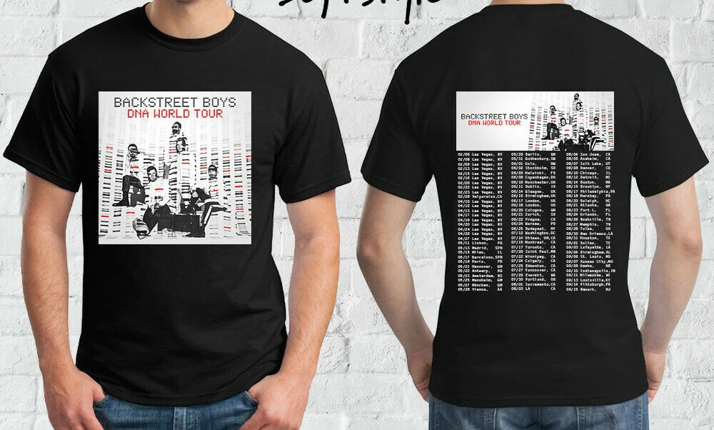 BACKSTREET BOYS T Shirt DNA WORLD CONCERT TOUR 2019 T-Shirt Size S-3XL Tee Shirt Mens 2018 New Top Tee Printing Plus Size
BACKSTREET BOYS T Shirt DNA WORLD CONCERT TOUR 2019 T-Shirt Size S-3XL Tee Shirt Mens 2018 New Top Tee Printing Plus Size