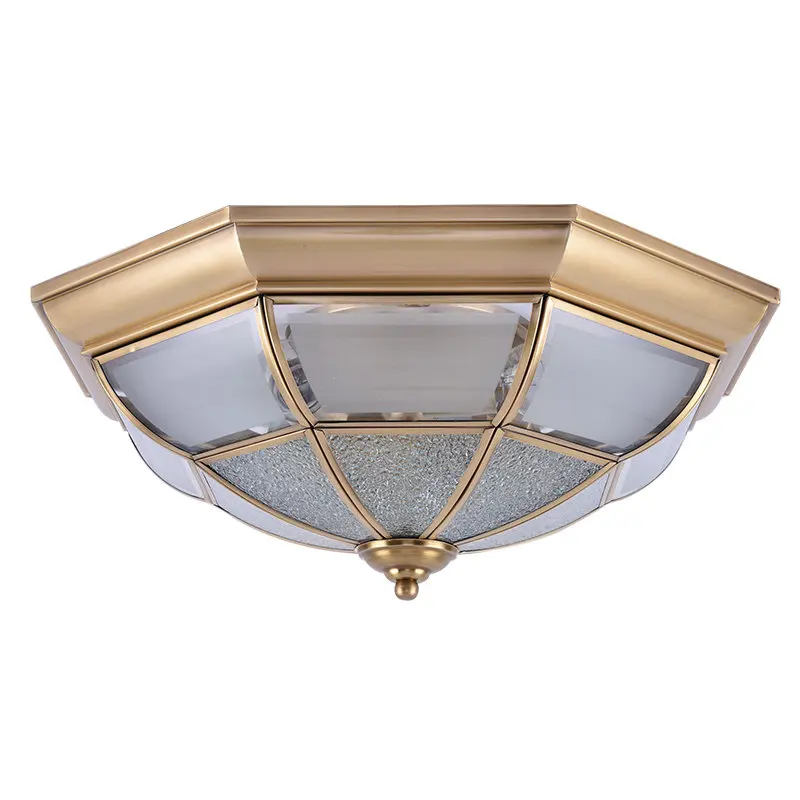 Copper Glass Ceiling Lamps Aisle Bedroom Bathroom Waterproof lights Ceiling Lamps Simple European Style
Copper Glass Ceiling Lamps Aisle Bedroom Bathroom Waterproof lights Ceiling Lamps Simple European Style