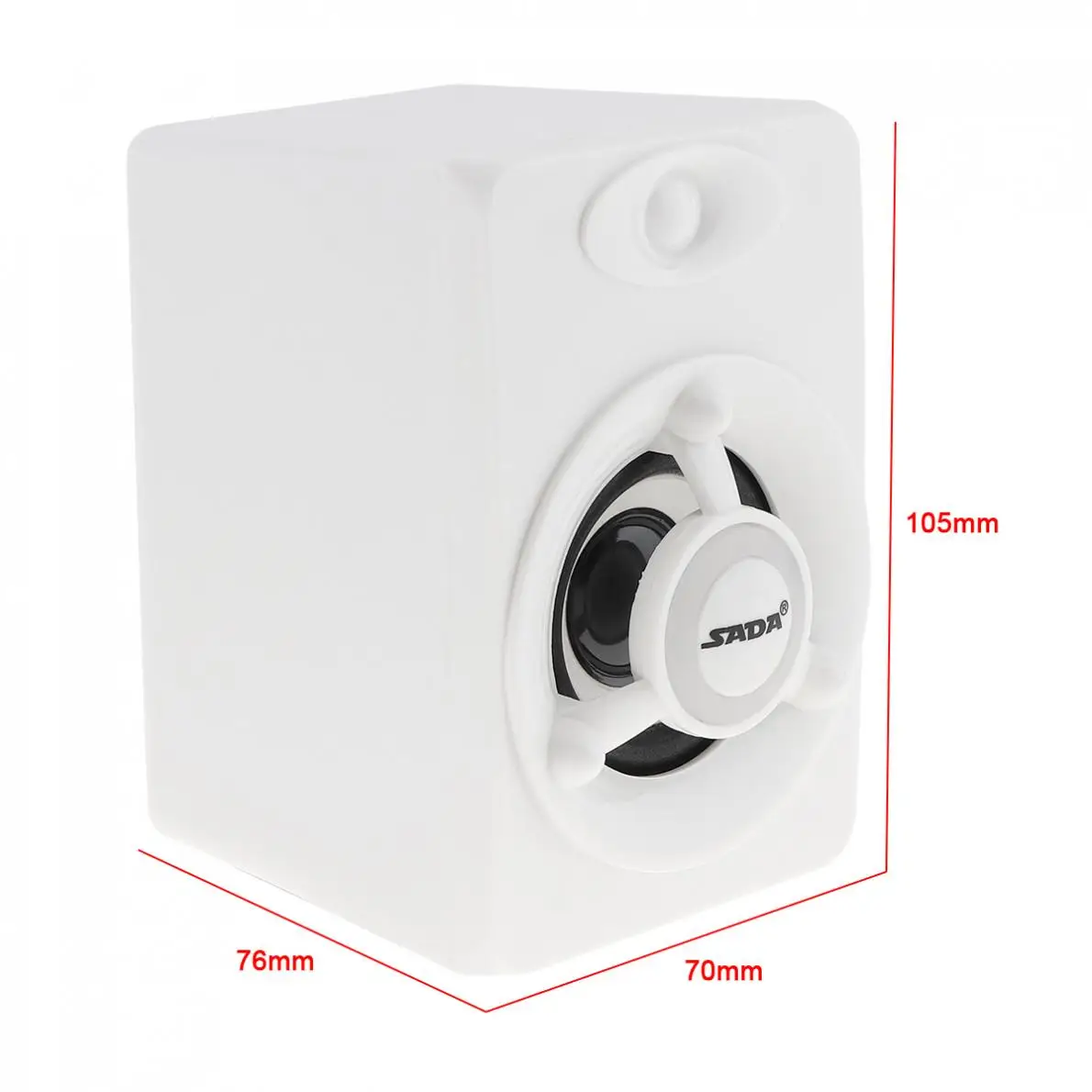 White Portable USB2.0 Subwoofer Computer Speaker with Luminescent Multicoloured Lamp for Desktop PC / Laptop / MP3 / Cellphone
White Portable USB2.0 Subwoofer Computer Speaker with Luminescent Multicoloured Lamp for Desktop PC / Laptop / MP3 / Cellphone