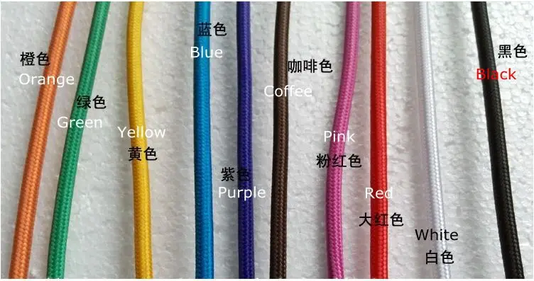 Edison Lamp Colorful Fabric Electrical Wire Cable Cord for Vintage Pendant Light Electrical Wires 220V Decoration Lamp Cables
Edison Lamp Colorful Fabric Electrical Wire Cable Cord for Vintage Pendant Light Electrical Wires 220V Decoration Lamp Cables