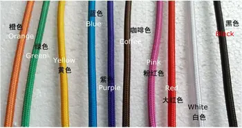 Edison Lamp Colorful Fabric Electrical Wire Cable Cord for Vintage Pendant Light Electrical Wires 220V Decoration Lamp Cables
Edison Lamp Colorful Fabric Electrical Wire Cable Cord for Vintage Pendant Light Electrical Wires 220V Decoration Lamp Cables