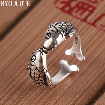 New Arrivals Silver Color Double Fish Rings for Women Adjustable Size Antique Ring Fashion Wedding Jewelry
New Arrivals Silver Color Double Fish Rings for Women Adjustable Size Antique Ring Fashion Wedding Jewelry