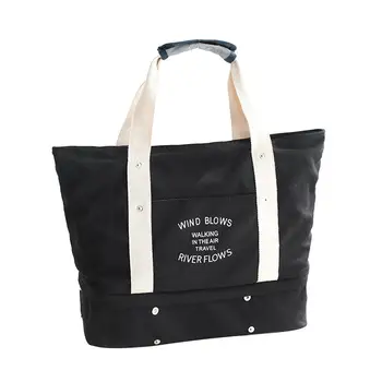 Women Double Layer Large Capacity Tote Shoulder Bag Travel Luggage Pouch Canvas
Women Double Layer Large Capacity Tote Shoulder Bag Travel Luggage Pouch Canvas