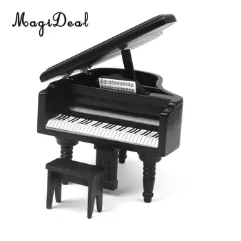 MagiDeal 1/12 Dollhouse Miniature Wooden Piano with Stool Musical Instrument Model for Doll Acc Home Decor Children Toy Gift
MagiDeal 1/12 Dollhouse Miniature Wooden Piano with Stool Musical Instrument Model for Doll Acc Home Decor Children Toy Gift