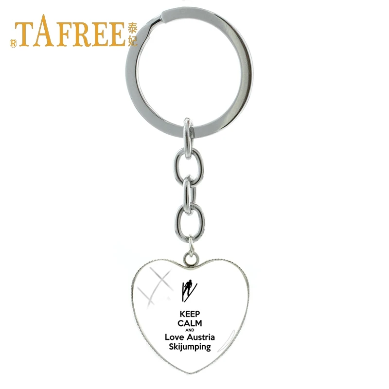 TAFREE keep calm and Austria skijumping Heart Pendant Key Chain sports fan Souvenir Pendant Key Ring Jewelry SG62
TAFREE keep calm and Austria skijumping Heart Pendant Key Chain sports fan Souvenir Pendant Key Ring Jewelry SG62