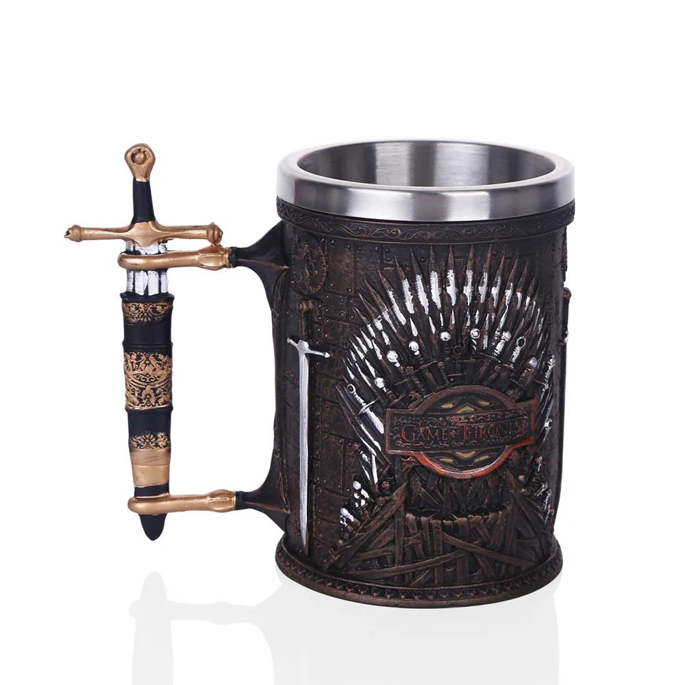 Many Stock Hot Sale GAME OF THRONES IRON THRONE TANKARD 620ML Stainless Steel Resin Cups Skull Mug Beer Stein Cool Gift
Many Stock Hot Sale GAME OF THRONES IRON THRONE TANKARD 620ML Stainless Steel Resin Cups Skull Mug Beer Stein Cool Gift