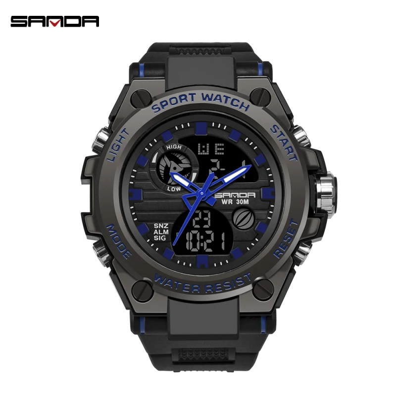 SANDA Sports Men's Watches Top Brand Luxury Military Quartz Watch Men Waterproof S Shock Wristwatches relogio masculino 2019
SANDA Sports Men's Watches Top Brand Luxury Military Quartz Watch Men Waterproof S Shock Wristwatches relogio masculino 2019