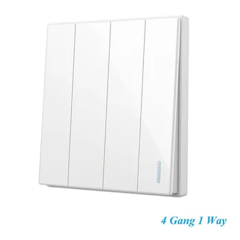High Quality Classic Magnolia White Large Panel Wall Switch With Fluorescence 4 Gang 1 Way Single Control Switch 86type
High Quality Classic Magnolia White Large Panel Wall Switch With Fluorescence 4 Gang 1 Way Single Control Switch 86type