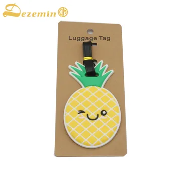 DEZEMIN Pineapple Fruit Luggage Tag Silica Gel Suitcase ID Addres Holder Baggage Boarding Portable Label
DEZEMIN Pineapple Fruit Luggage Tag Silica Gel Suitcase ID Addres Holder Baggage Boarding Portable Label