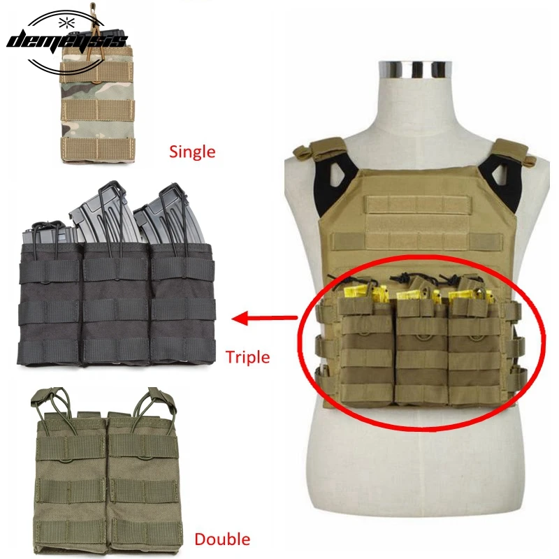 Single / Double / Triple Magazine Pouch M4 Paintball Shooting Airsoft Molle Pouch Rifle Outdoor Mag Pocket Paintball Equipment
Single / Double / Triple Magazine Pouch M4 Paintball Shooting Airsoft Molle Pouch Rifle Outdoor Mag Pocket Paintball Equipment