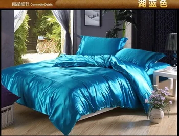 Luxury lake blue silk bedding set satin sheets super king queen full size double quilt duvet cover bed linen bedspreads bedsheet
Luxury lake blue silk bedding set satin sheets super king queen full size double quilt duvet cover bed linen bedspreads bedsheet