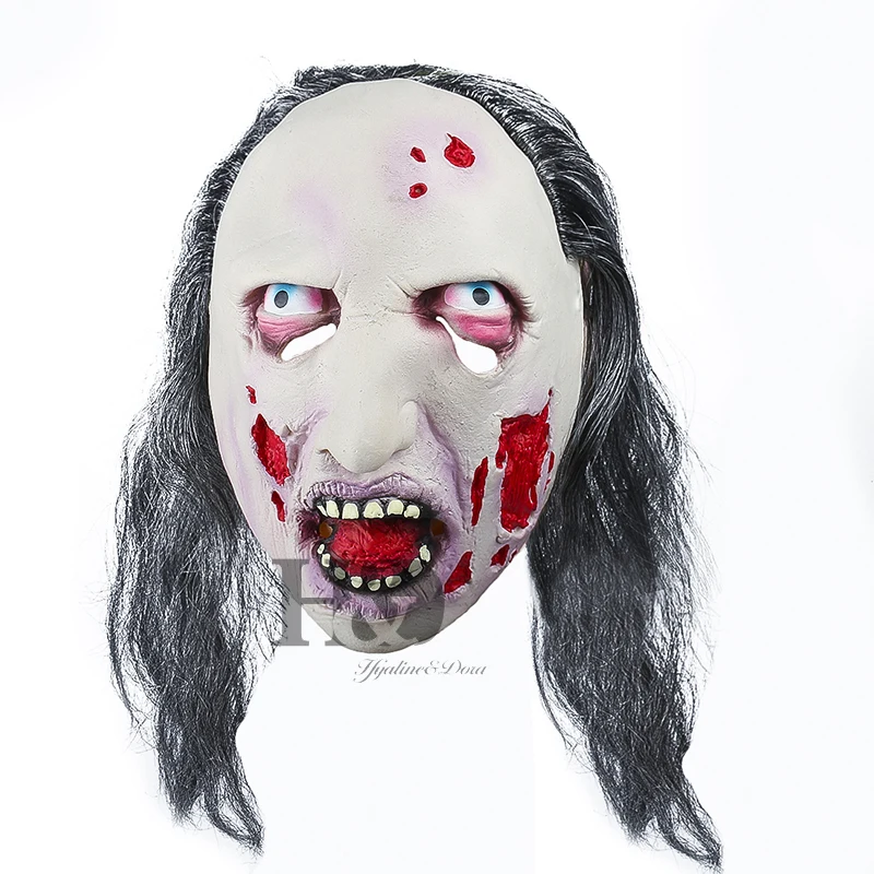 H&D Creepy Scary Men's Decaying Zombie Mask With Hair Latex Halloween Horror Mask Costume Party Props
H&D Creepy Scary Men's Decaying Zombie Mask With Hair Latex Halloween Horror Mask Costume Party Props