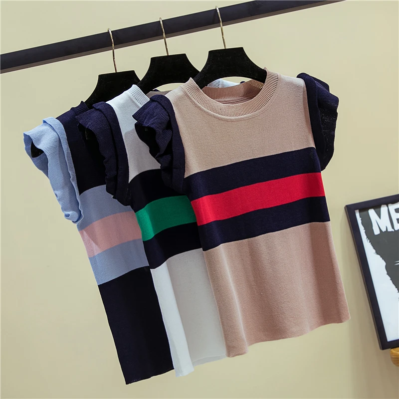 Lovely Summer Knitted Women Lace T shirt High Elasticity O-Neck Sleeveless Tee Shirt Breathable Female Tshirt
Lovely Summer Knitted Women Lace T shirt High Elasticity O-Neck Sleeveless Tee Shirt Breathable Female Tshirt