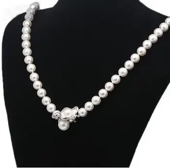 8-9mm Wedding Gift Simple Design Bridal Long Shell Pearl Necklace With Flower necklace Natural Pearl Jewelrygirl Wedding
8-9mm Wedding Gift Simple Design Bridal Long Shell Pearl Necklace With Flower necklace Natural Pearl Jewelrygirl Wedding