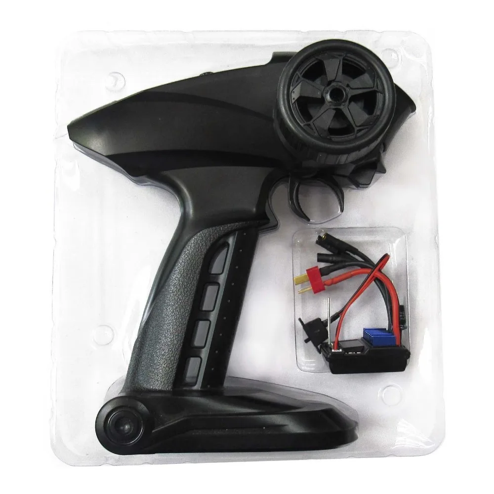 2in1 2.4G Sports 2CH Transmitter Receiver Brushless 25A ESC Radio Control System
2in1 2.4G Sports 2CH Transmitter Receiver Brushless 25A ESC Radio Control System