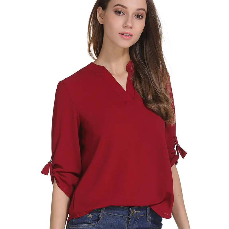 Womens Sexy Chiffon Blouse Shirts Fashion Holiday Blusas Female Casual Spring Autumn Solid Tops and Blouses Plus Size 5XL Women
Womens Sexy Chiffon Blouse Shirts Fashion Holiday Blusas Female Casual Spring Autumn Solid Tops and Blouses Plus Size 5XL Women