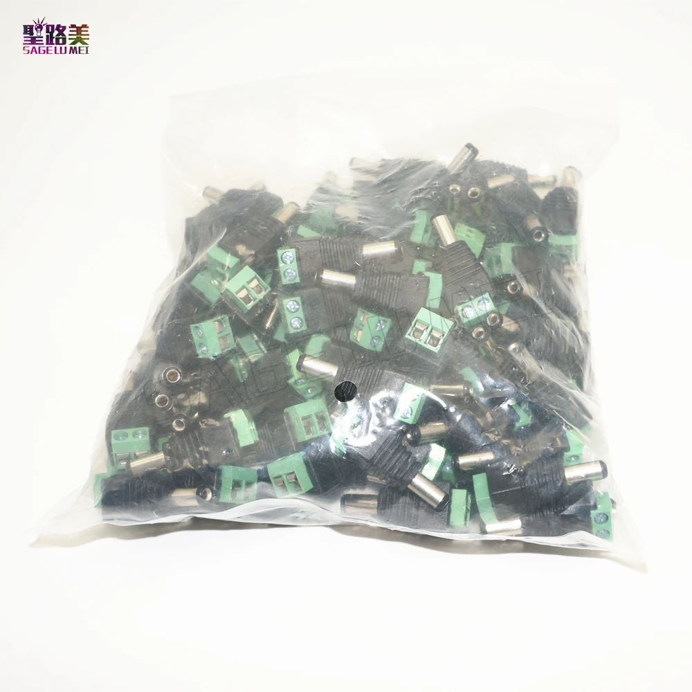 Wholesale 100pcs/LOT DC Power Male Jack Connector Plug 5.5mm x 2.1mm For CCTV Camera LED Light Via DHL EMS FEDEX
Wholesale 100pcs/LOT DC Power Male Jack Connector Plug 5.5mm x 2.1mm For CCTV Camera LED Light Via DHL EMS FEDEX