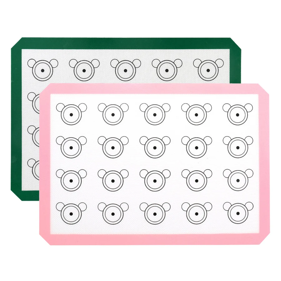 Silicone Baking Mat Set of 2 - Non Stick Silicon Liner for Macaron / Pastry / Cookie/Bun / Bread Making (11 1/2" x 16 1/2")
Silicone Baking Mat Set of 2 - Non Stick Silicon Liner for Macaron / Pastry / Cookie/Bun / Bread Making (11 1/2" x 16 1/2")