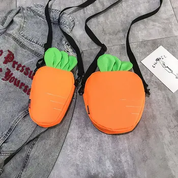 Funny little bag girl 2019 new tidal Korean version of a satchel canvas shoulder soft sister cute carrot
Funny little bag girl 2019 new tidal Korean version of a satchel canvas shoulder soft sister cute carrot