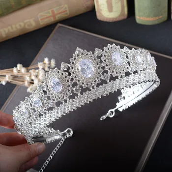 SHOSIXUAN Gorgeous Vintage Big Silver Wedding Diamante Pageant Crowns Tiaras Crystal Bridal Crown Bride Hair Jewelry Headpiece
SHOSIXUAN Gorgeous Vintage Big Silver Wedding Diamante Pageant Crowns Tiaras Crystal Bridal Crown Bride Hair Jewelry Headpiece