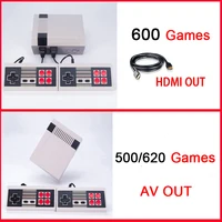 6 Styles Mini Console Video Game Console Support TV Handheld Game Player To TV With 620/600/500 Built-in Games Good gift for Kid image
