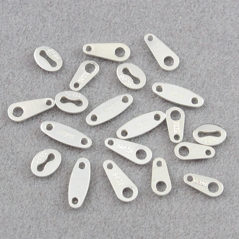 20PCS 925 Sterling Silver Oval Hallmark Stamped Tags Connectors Findings Components Jewelry Making Supplies
20PCS 925 Sterling Silver Oval Hallmark Stamped Tags Connectors Findings Components Jewelry Making Supplies