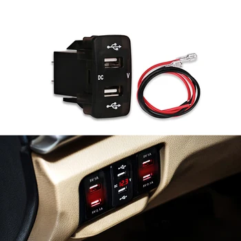 5v 2.1A 12v Car USB Cigarette Lighter Socket Charging Dual USB Car Charger Voltmeter Socket For Honda For All Mobile Phone
5v 2.1A 12v Car USB Cigarette Lighter Socket Charging Dual USB Car Charger Voltmeter Socket For Honda For All Mobile Phone