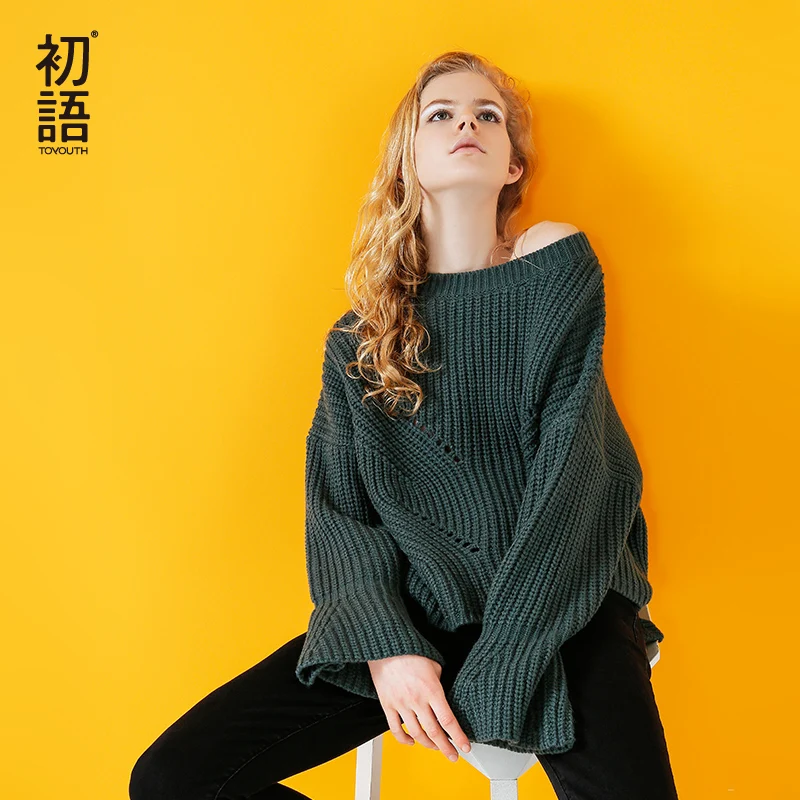 Toyouth Flare Sleeve O-neck Female Tops Crochet Sweater Women Winter Jumper For Ladies Sweater mujer Knitted Pullover pull femme
Toyouth Flare Sleeve O-neck Female Tops Crochet Sweater Women Winter Jumper For Ladies Sweater mujer Knitted Pullover pull femme