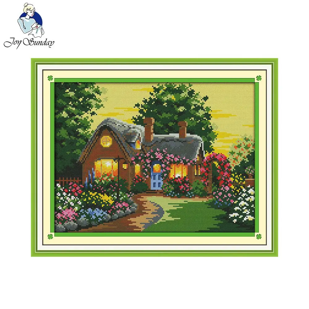 Joy Sunday Suburban house Needlework DIY Cross stitch Sets For Embroidery kit cotton thread home decor Counted Cross-Stitching
Joy Sunday Suburban house Needlework DIY Cross stitch Sets For Embroidery kit cotton thread home decor Counted Cross-Stitching