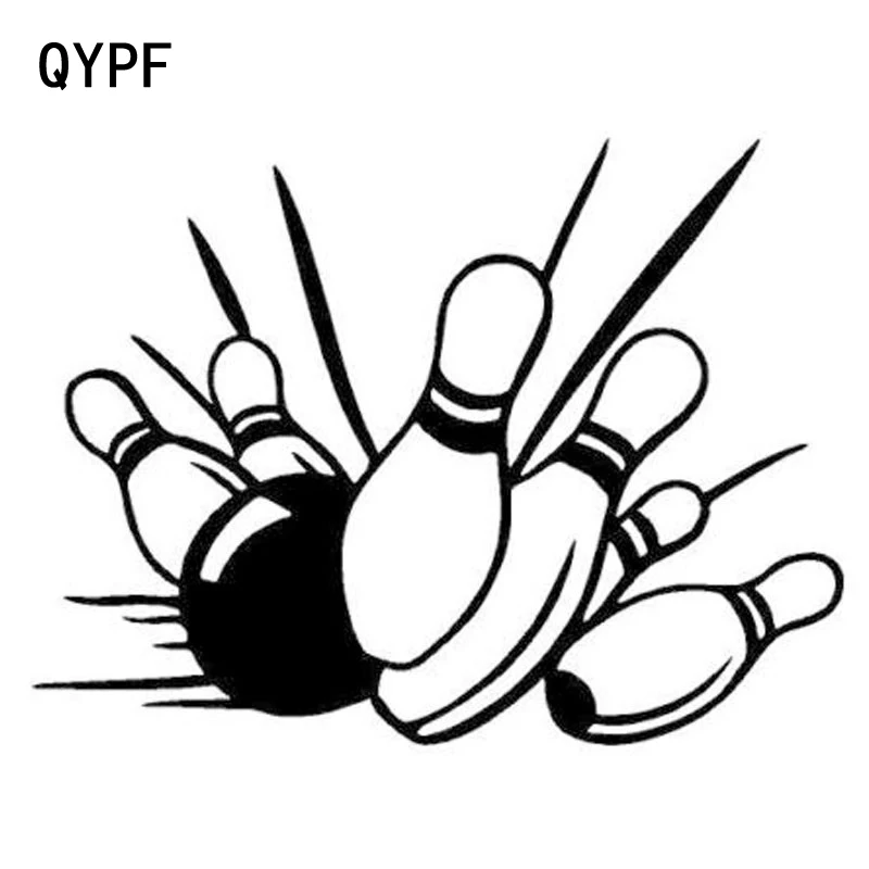 QYPF 14 8 см * 11 3 стайлинг автомобилей боулинг Спорт виниловые наклейки на машину S2-0296