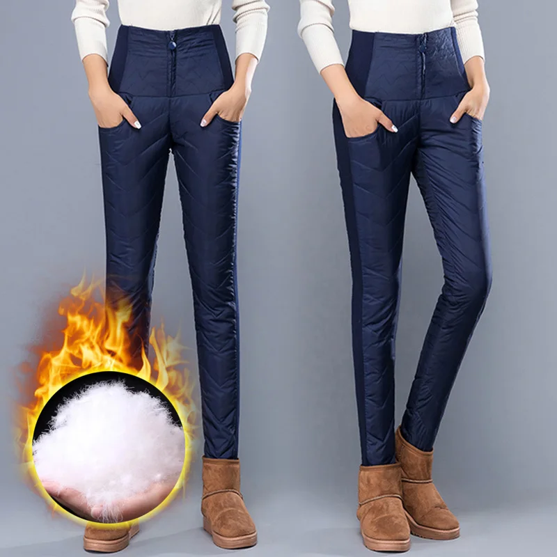 Woman Down Pants high Waist Winter Warm Elastic Band Skinny Cut Stretchable zipper waist adjustment skinny cut large durable
Woman Down Pants high Waist Winter Warm Elastic Band Skinny Cut Stretchable zipper waist adjustment skinny cut large durable