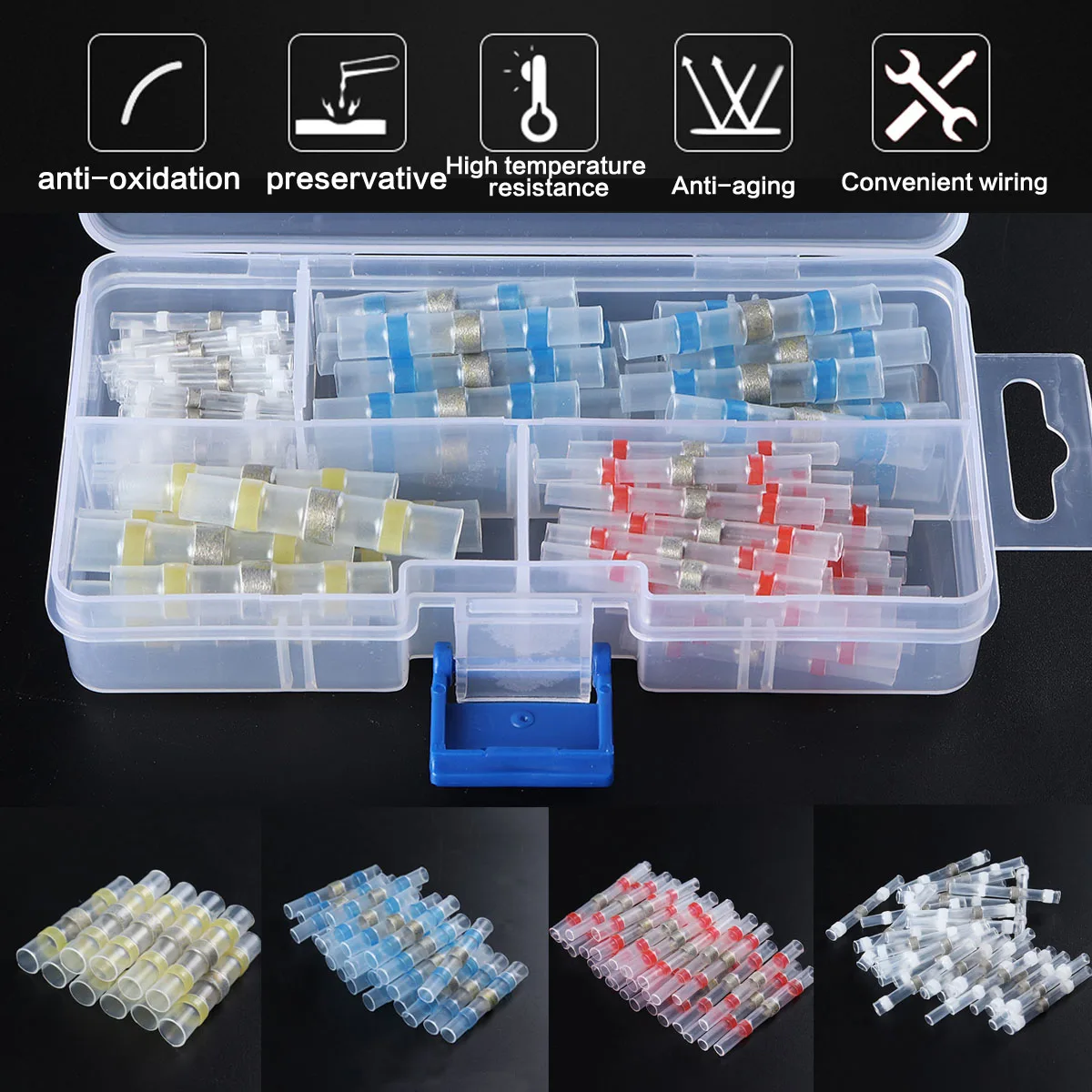100Pcs Waterproof Heat Shrink Connectors Solder Sleeving Wire Cable Connectors Heat Shrink Soldering Terminals
100Pcs Waterproof Heat Shrink Connectors Solder Sleeving Wire Cable Connectors Heat Shrink Soldering Terminals