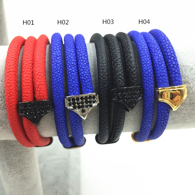 Luxury high top quality super fiber leather with stainless steel metal color bracelet wristband
Luxury high top quality super fiber leather with stainless steel metal color bracelet wristband