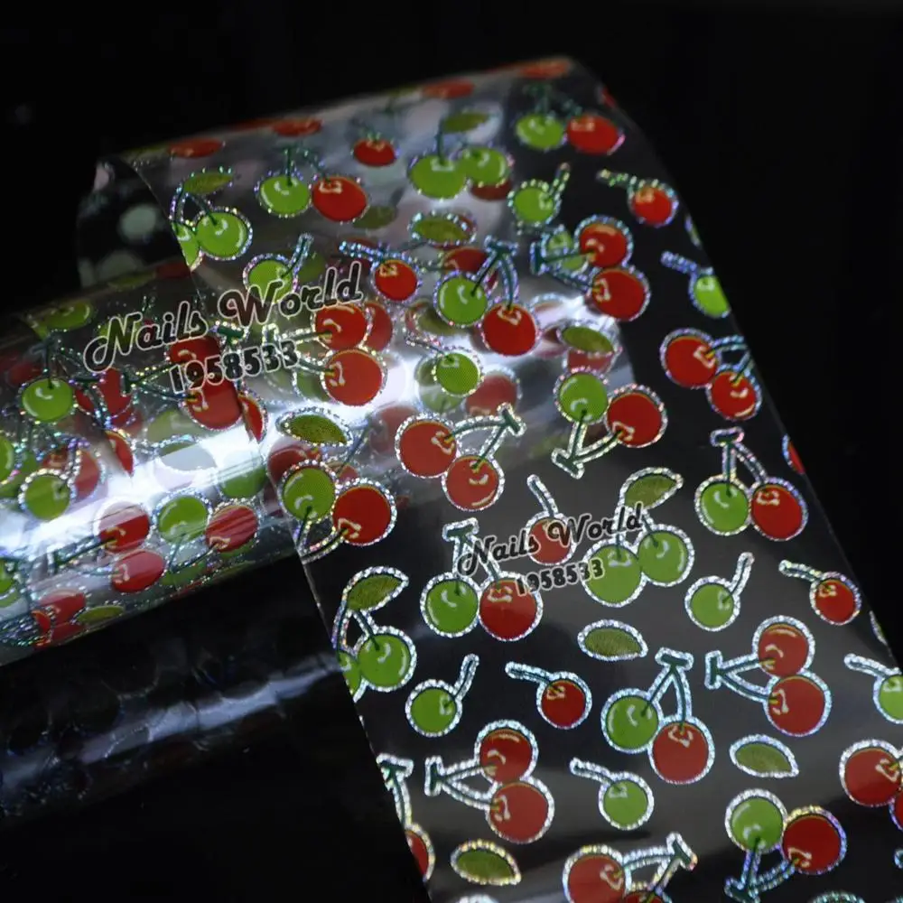 Green Red Cherry Nail Art Transfer Foils Nail Sticker Decal Tip Decoration DIY Manicure Tools S04
Green Red Cherry Nail Art Transfer Foils Nail Sticker Decal Tip Decoration DIY Manicure Tools S04