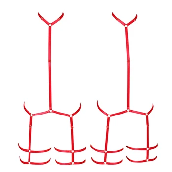 Full Body Harness Sexy Bondage Lingerie Set Red Halter Elastic Adjust Women Harness Harajuku Goth Rave Fetish Pole Dance Wear
Full Body Harness Sexy Bondage Lingerie Set Red Halter Elastic Adjust Women Harness Harajuku Goth Rave Fetish Pole Dance Wear