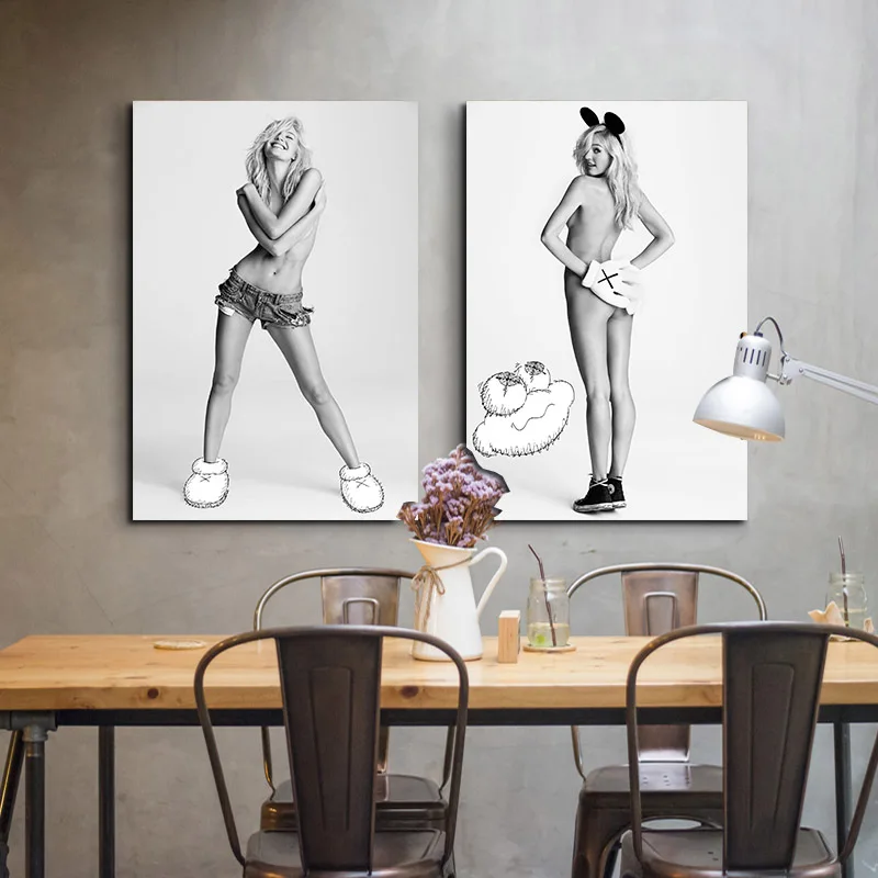 Sexy Beauty Girl Wall stickers Black And White Woman Canvas Painting Posters Prints Pub Bar Retro Creative Wa'L'L Pictures
Sexy Beauty Girl Wall stickers Black And White Woman Canvas Painting Posters Prints Pub Bar Retro Creative Wa'L'L Pictures