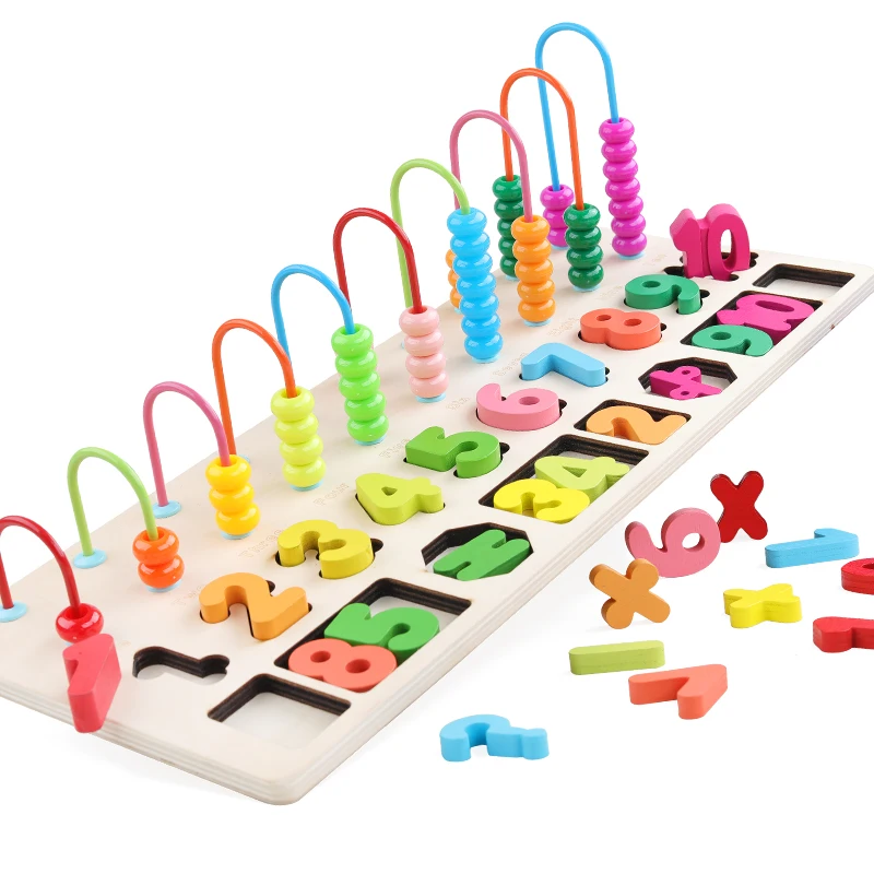 Children Wooden Toys Abacus Montessori Materials Learn Count Numbers Matching Digital Match Early Education Teaching Math Toys
Children Wooden Toys Abacus Montessori Materials Learn Count Numbers Matching Digital Match Early Education Teaching Math Toys