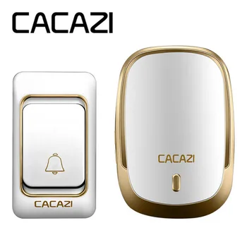 CACAZI Wireless Doorbell bell home waterproof battery 1 Button 1 Receiver Smart Home Cordless door bell chime 200M Remote
CACAZI Wireless Doorbell bell home waterproof battery 1 Button 1 Receiver Smart Home Cordless door bell chime 200M Remote