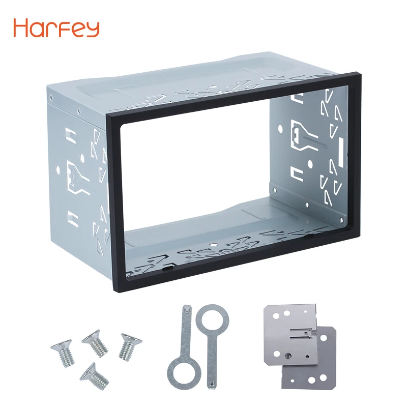 Harfey 2 Din Универсальная рамка Автомобильная радиоустановка приборная панель для