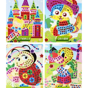 Handmade 3D Children Puzzle DIY Foam Mosaic Stickers Art EVA Cartoon Crystal 3D Sticker Creative Educational Toys For Kids
Handmade 3D Children Puzzle DIY Foam Mosaic Stickers Art EVA Cartoon Crystal 3D Sticker Creative Educational Toys For Kids