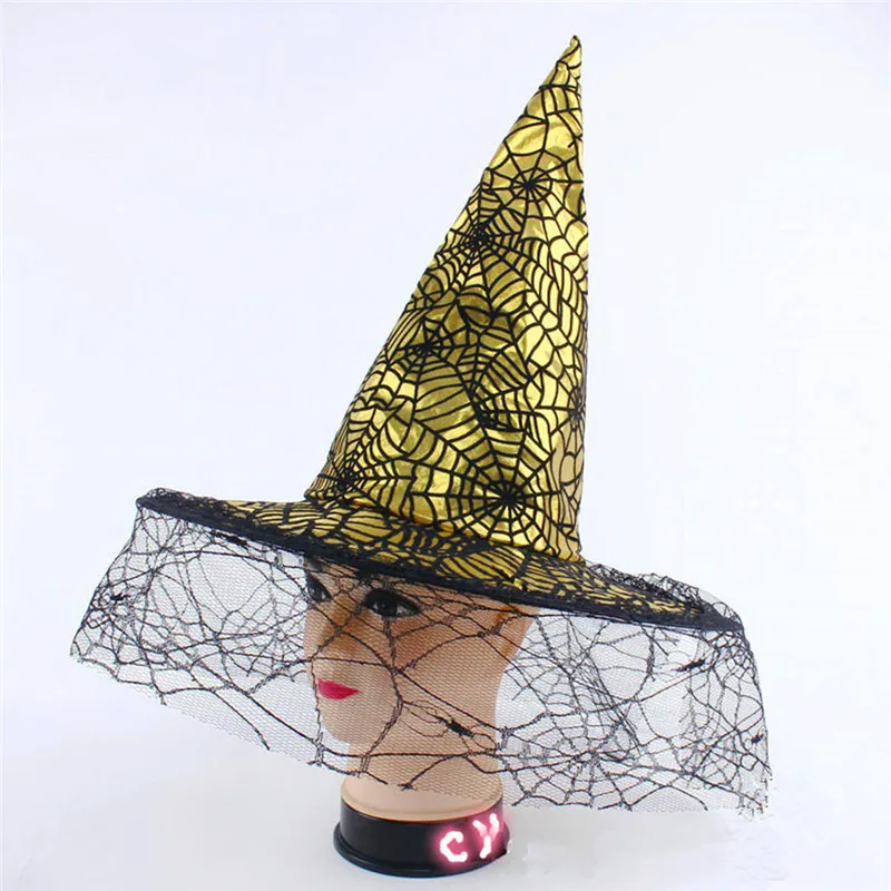 Witch Hat With Veil Halloween Accessories Masquerade Style Adults Kids Cap Wizard Hat Stage Performance Props COS Party Hats
Witch Hat With Veil Halloween Accessories Masquerade Style Adults Kids Cap Wizard Hat Stage Performance Props COS Party Hats