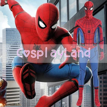 Homecoming Spiderman Cosplay Costume Men Jumpsuit Spiderman Tom Holland Cosplay Costume Halloween Costumes Suit Free shipping
Homecoming Spiderman Cosplay Costume Men Jumpsuit Spiderman Tom Holland Cosplay Costume Halloween Costumes Suit Free shipping