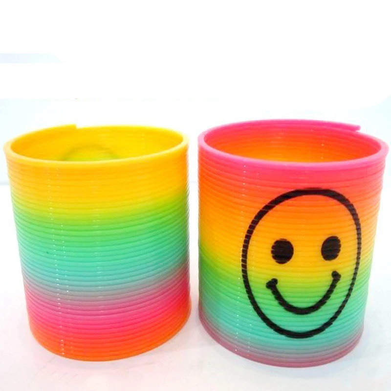 10pcs/set Anti-stress Magic Plastic Smile Rainbow Spring Colorful Circle Coil Elastic Ring Educational Toys for Children Games
10pcs/set Anti-stress Magic Plastic Smile Rainbow Spring Colorful Circle Coil Elastic Ring Educational Toys for Children Games
