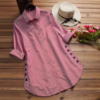 Fashion womens tops and blouses Female Women's Long Sleeve Lattice Button Casual Tops Shirt Loose Plus Size Blouse Blusas
Fashion womens tops and blouses Female Women's Long Sleeve Lattice Button Casual Tops Shirt Loose Plus Size Blouse Blusas