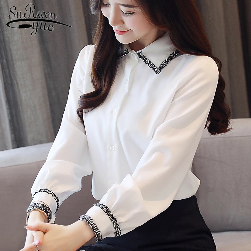 blusas mujer de moda 2019 autumn fashion women blouse white shirt turndown collar long sleeved women top chiffon shirt 1531 45
blusas mujer de moda 2019 autumn fashion women blouse white shirt turndown collar long sleeved women top chiffon shirt 1531 45