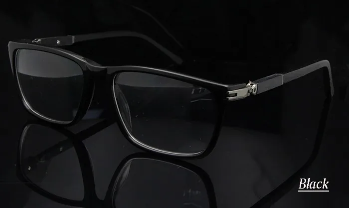 Black eyeglasses side view