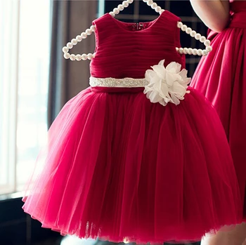 Simple Red tutu summer dress Ivory flower for 60-140cm baby girls wedding party ,1 years old baby first birthday vestidos
Simple Red tutu summer dress Ivory flower for 60-140cm baby girls wedding party ,1 years old baby first birthday vestidos