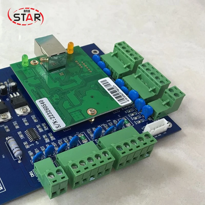 Бесплатная доставка дверная система контроля доступа RFID TCP/IP двухдверная плата