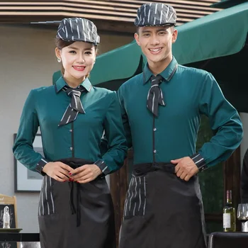(10 set-Hat&Shirt&Apron&Tie)The bar attendant overalls Club waiter Work wear West restaurant cafe shirts waitress clothing wear
(10 set-Hat&Shirt&Apron&Tie)The bar attendant overalls Club waiter Work wear West restaurant cafe shirts waitress clothing wear